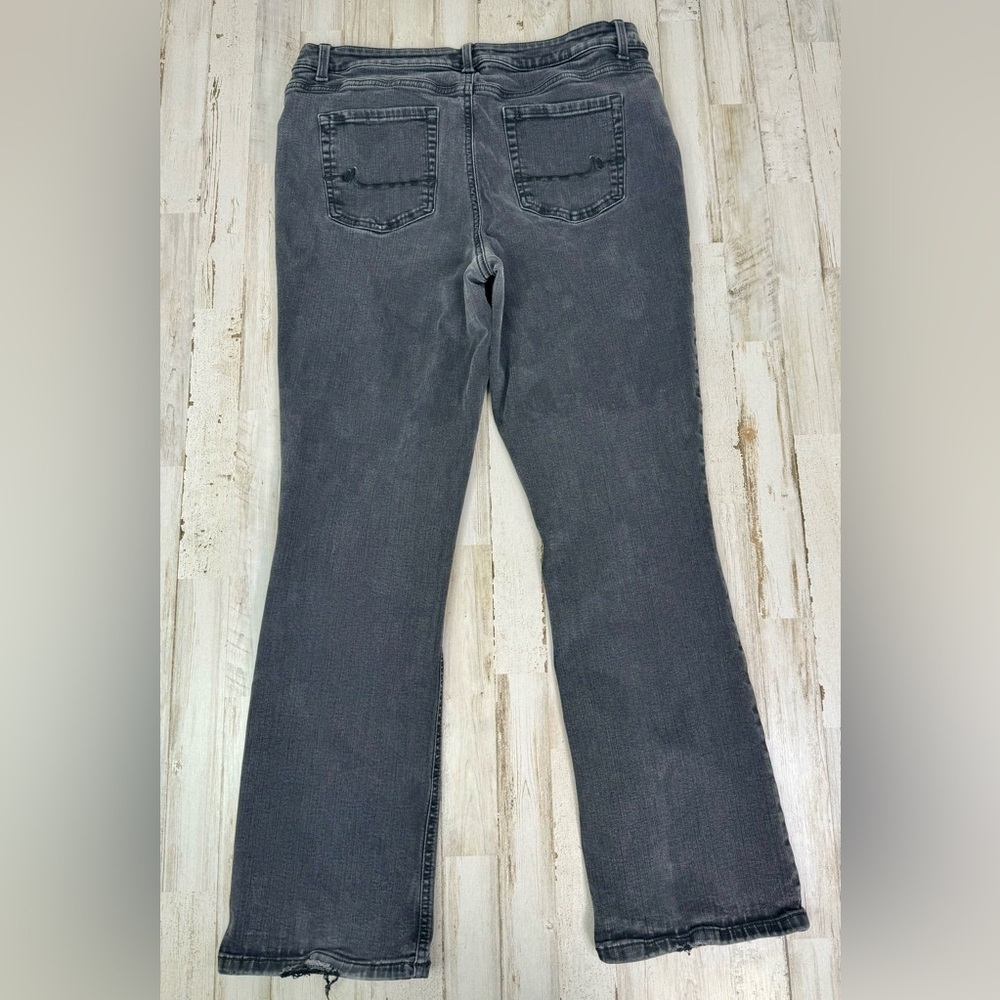 Women's M Jeans by Maurices mid-rise bootcut black jeans size 16R - Picture 9 of 11